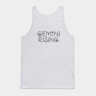 Gemini rising sign celestial typography Tank Top